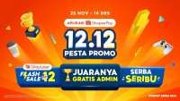 ShopeePay 12.12 Pesta Promo Berikan Gratis Admin dan SPayLater Flash Sale Rp12
