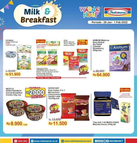 Promo Indomaret Super Hemat Mingguan Terbaru 26 Januari-1 Februari 2022