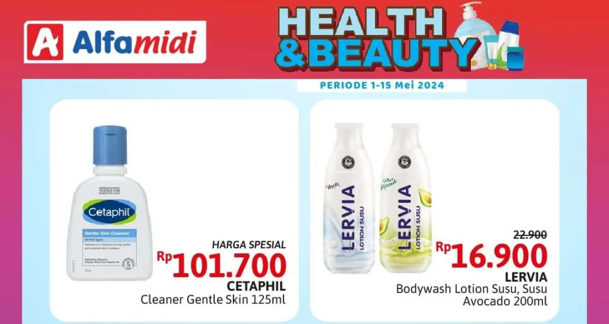 Promo Alfamidi Health & Beauty 1-15 Mei 2024, Produk Cetaphil Harga Spesial!