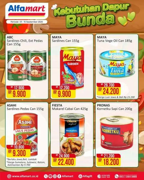 Promo Alfamart Kebutuhan Dapur Periode 1-15 September 2025