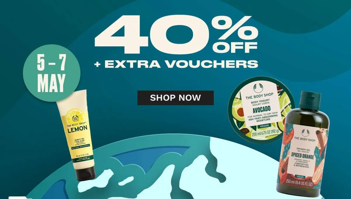 Promo The Body Shop 5.5 Earth Month 5-7 Mei 2023, Aneka Produk Serba Diskon s/d 40%