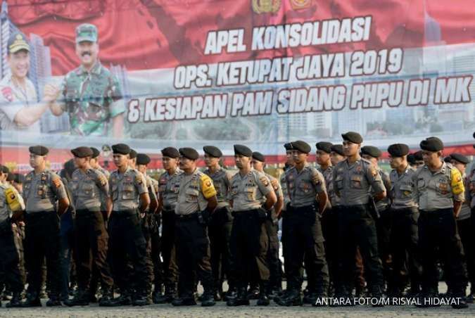 Sidang MK, 1.100 personel TNi-Polri akan sweeping kendaraan menuju Jakarta