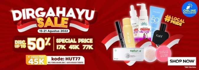 Promo Watsons Dirgahayu Sale 15-21 Agustus 2022, Ada Diskon sampai 50%