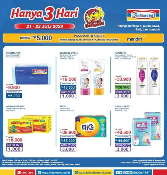 Katalog Harga Promo JSM Indomaret 21-23 Juli 2023, Promo Selama 3 Hari