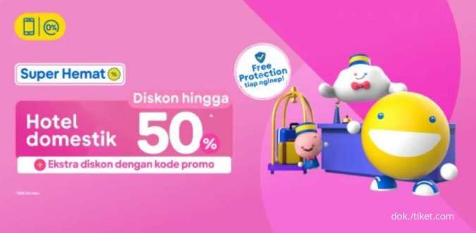 Promo Hotel Superhemat Domestik Pilihan dari Tiket.com, Diskon Hingga 50%