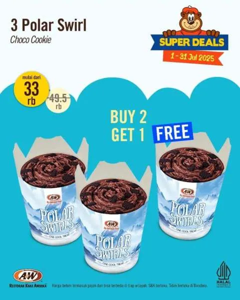 Promo A&W Sharing Meal Juli Polar Swirl