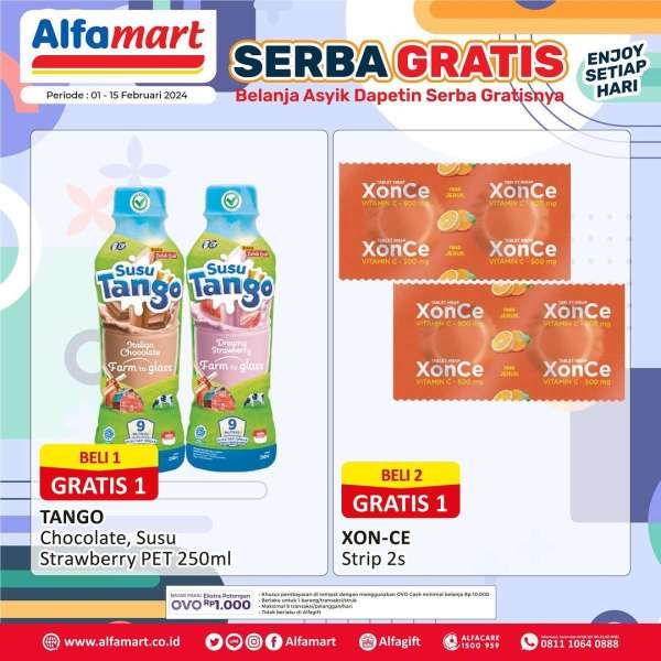 Promo Alfamart Serba Gratis Terbaru 1-15 Februari 2024