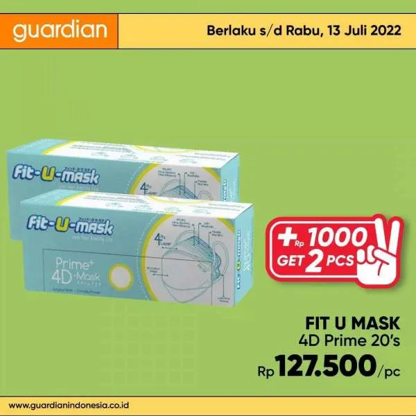 Promo Guardian +1000 Get 2 Pcs Periode 7-13 Juli 2022