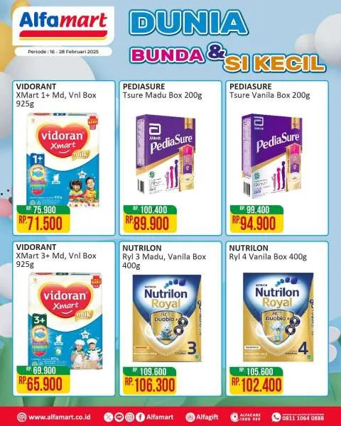 Promo Alfamart Dunia Bunda & Si Kecil Periode 16-28 Februari 2025