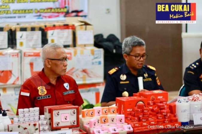 Bea Cukai Makassar dan BPOM berantas obat dan makanan ilegal