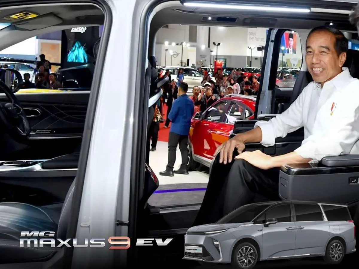 Presiden Jokowi Jajal MG Maxus 9, Melenggang di Arena IIMS 2024: Jadi EV MPV Termewah
