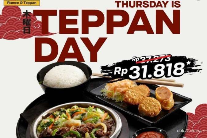 Promo Gokana 26 Mei 2022, Paket Teppan Beef Yakiniku Harga Lebih Hemat