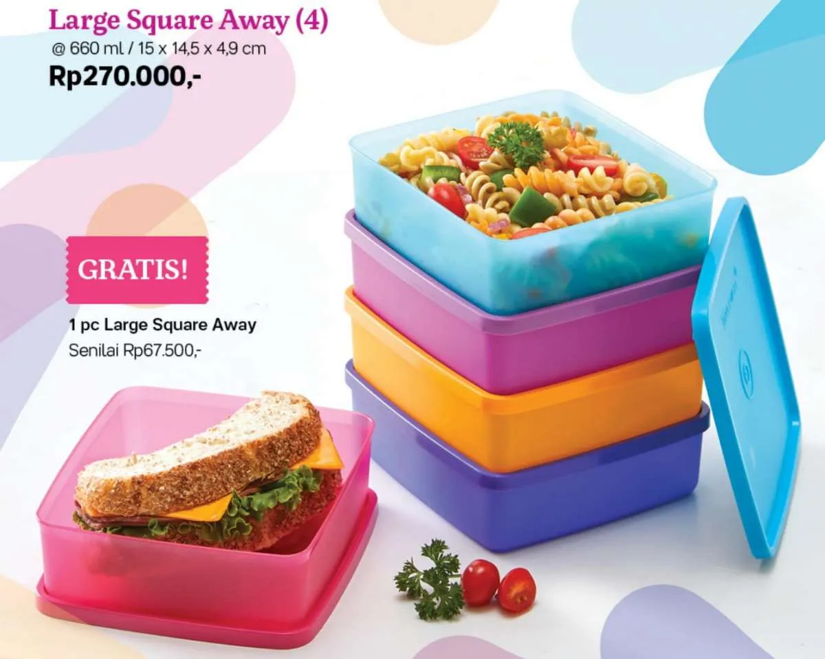 Promo Tupperware Oktober 2020 untuk bekal makanan, banyak diskon dan produk gratis