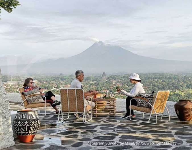 Suwatu by Mil&Bay, bersantap sambil menikmati pemandangan Candi Prambanan dan Merapi