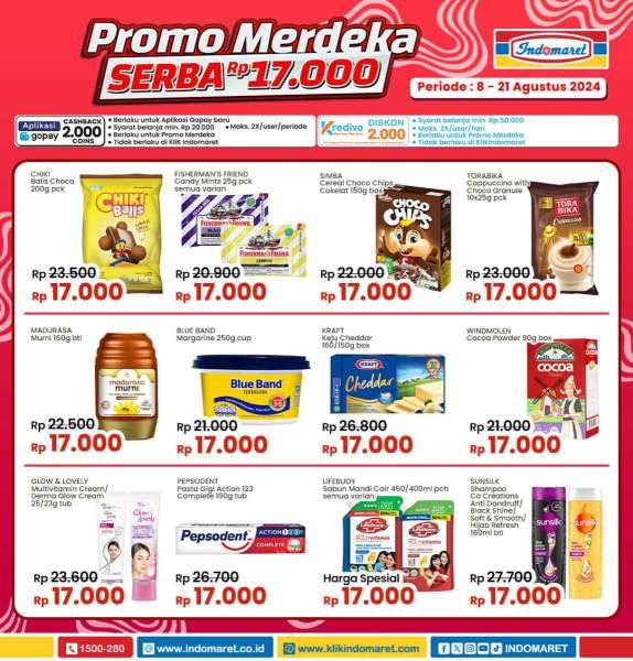 Promo Indomaret Spesial Kemerdekaan Periode 8-21 Agustus 2024