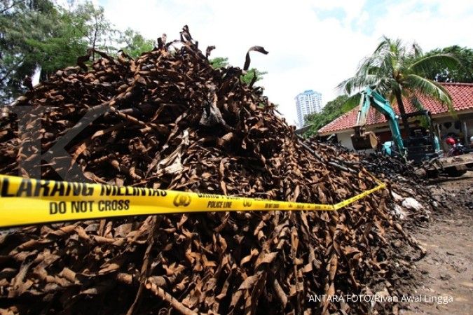 Temuan bungkus kabel di Merdeka sampai 22 truk