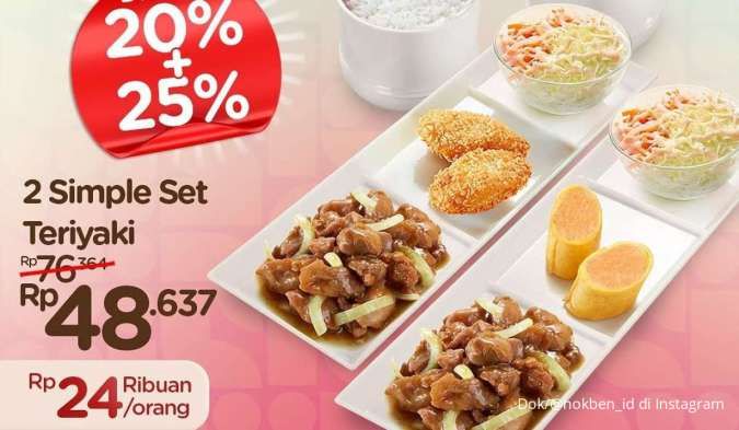 Promo HokBen di Akhir Desember 2024, Makan Berdua Cuma Rp 24.000-an Per Orang