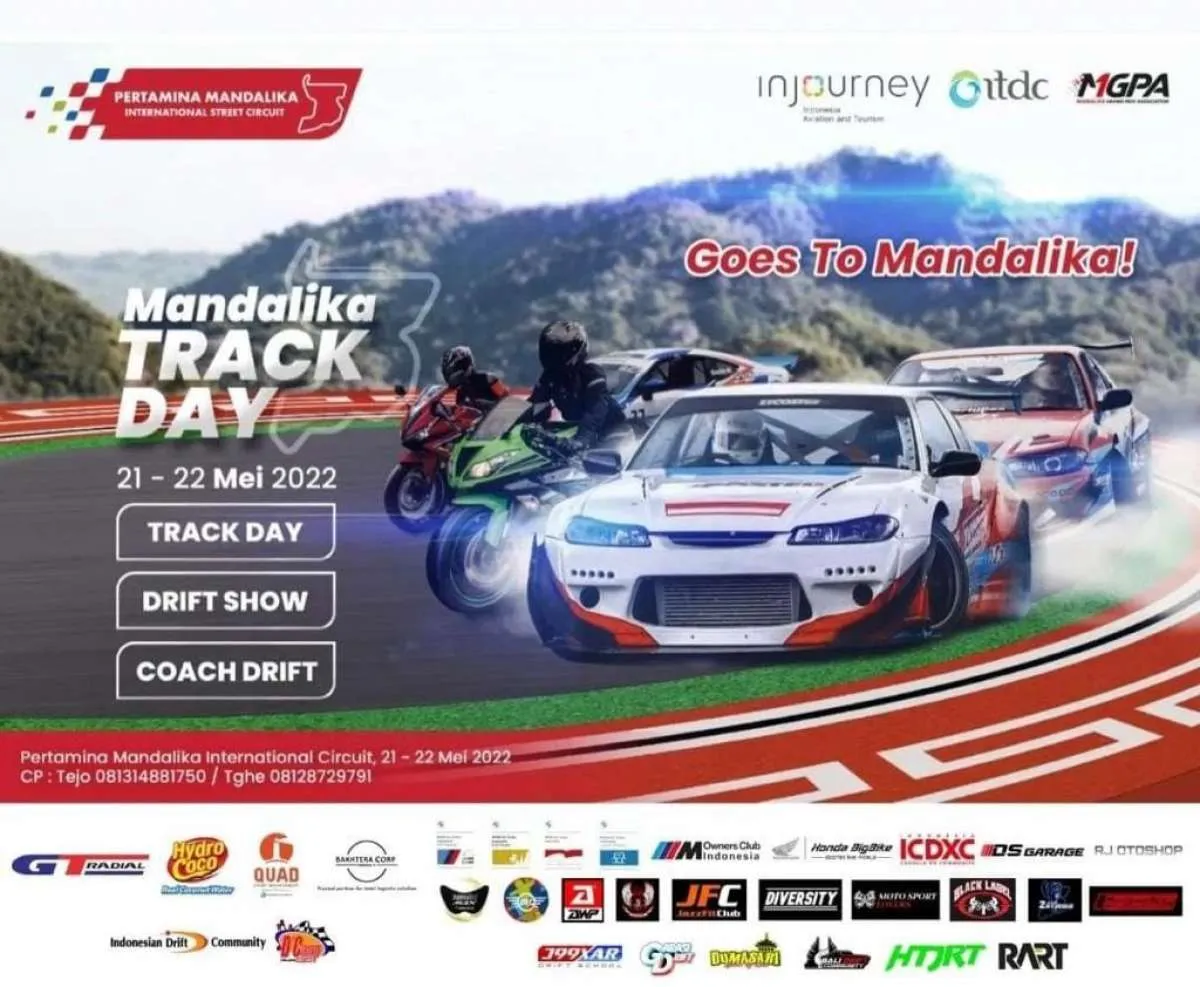 Dukung Olahraga Otomotif, ITDC-MGPA Gelar Mandalika Track Day di Pertamina Mandalika