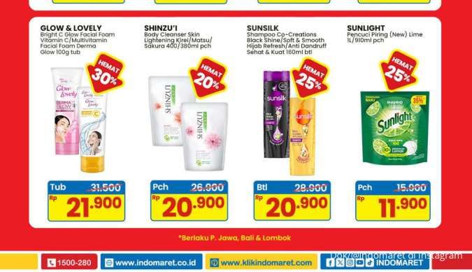 Promo Indomaret Weekend 23-25 Mei 2025, Sunsilk dan Sunlight Hemat Minggu Ini