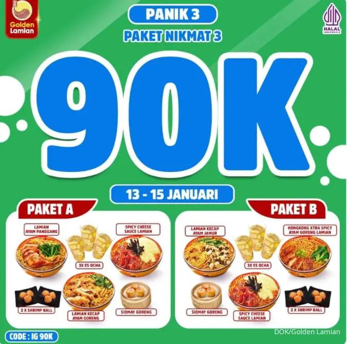 Promo Golden Lamian Januari 2025
