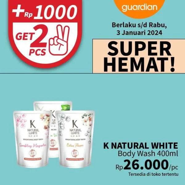 Promo Guardian Super Hemat Periode 21 Desember 2023-3 Januari 2024