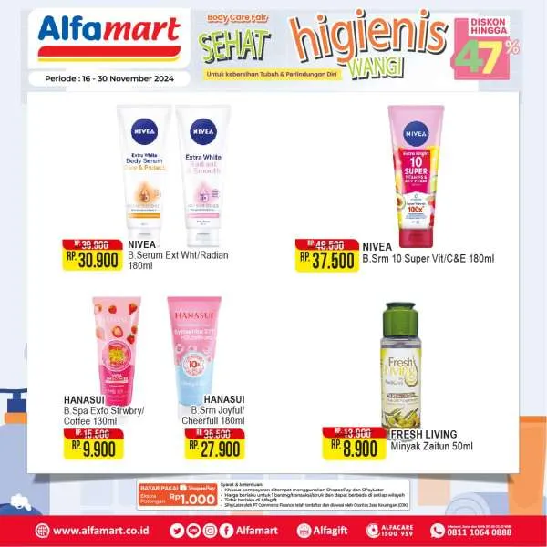 Promo Alfamart Body Care Fair Periode 16-30 November 2024