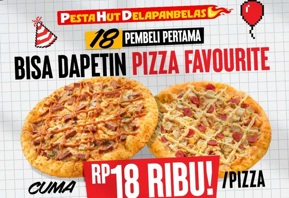 Promo Pizza Hut Delivery Oktober 2025, Dapatkan Pizza Cuma Rp 18.000 