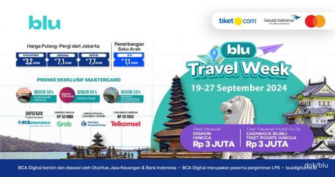 Diskon Tiket Pesawat dan Hotel di Blu Travel Week