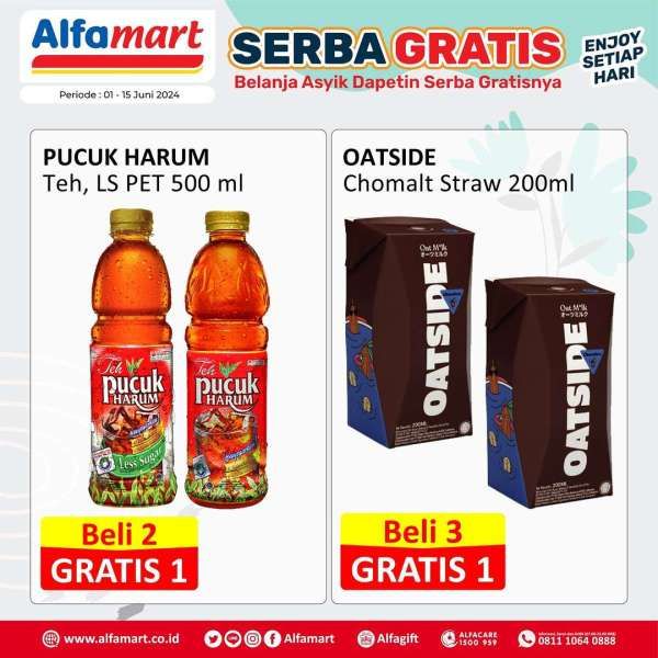 Promo Alfamart 1-15 Juni 2024, Serba Gratis Setiap Hari