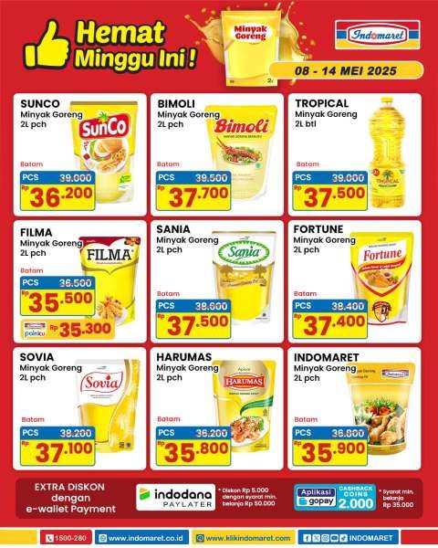 Promo Minyak Goreng di Indomaret 8-14 Mei 2025 Hemat Minggu Ini