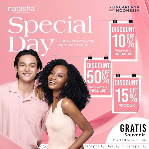 Promo Natasha Special Day, Diskon s/d 50% untuk yang Ulang Tahun di Bulan Januari Ini