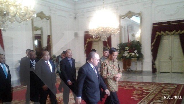 Jokowi bicara investasi dengan PM Papua Nugini