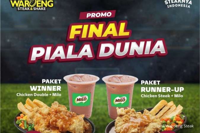 Promo Final Piala Dunia di Waroeng Steak 16-18 Desember 2022, Beli Steak Rp 29.000