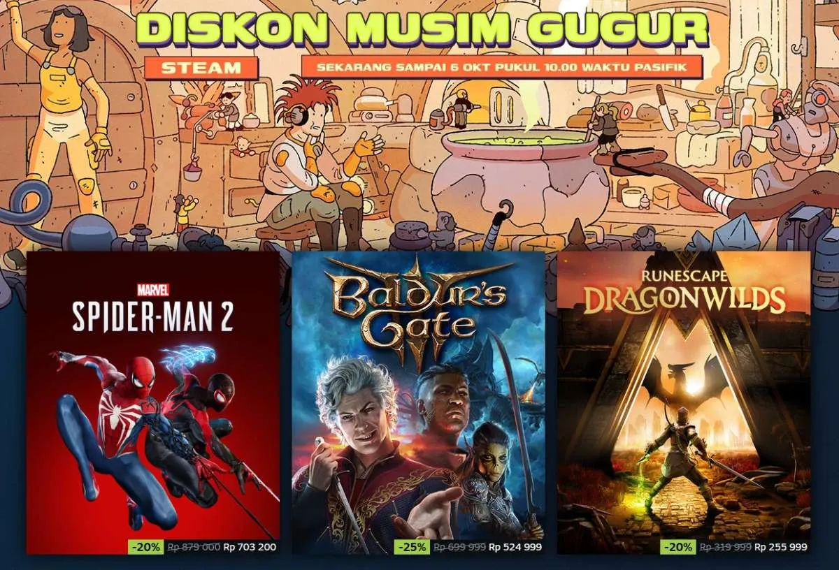 Steam Autumn Sale 2025 Resmi Bergulir Hari ini (30/9/2025), Sampai Kapan? Cek Infonya