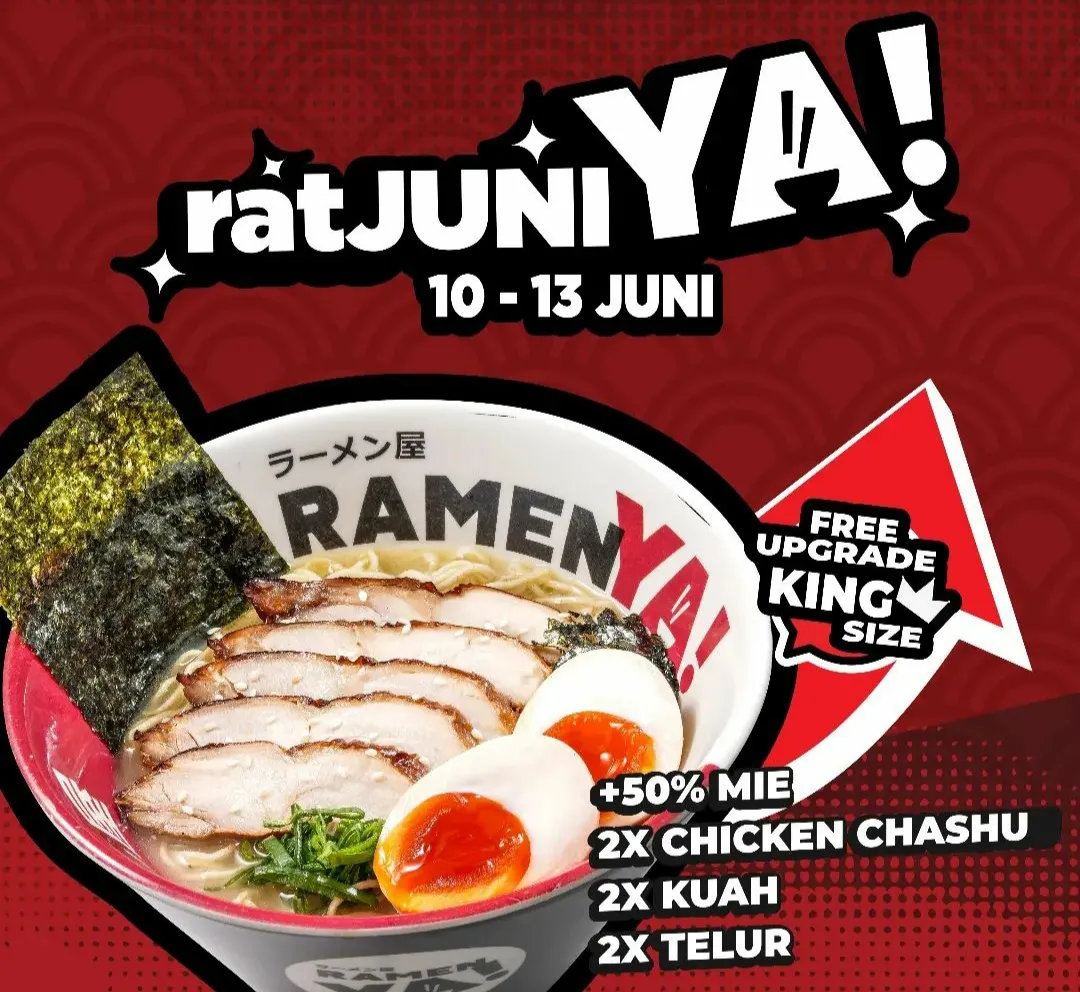 promo makanan 10-13 Juni 2024: ramen ya