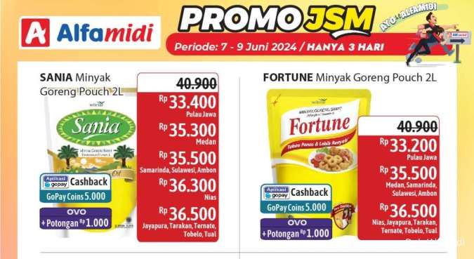 Promo JSM Alfamidi Terbaru Periode 7-9 Juni 2024, Lebih Hemat Hanya 3 Hari!