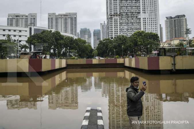 Banjir di underpass Gandhi Kemayoran tersisa satu meter