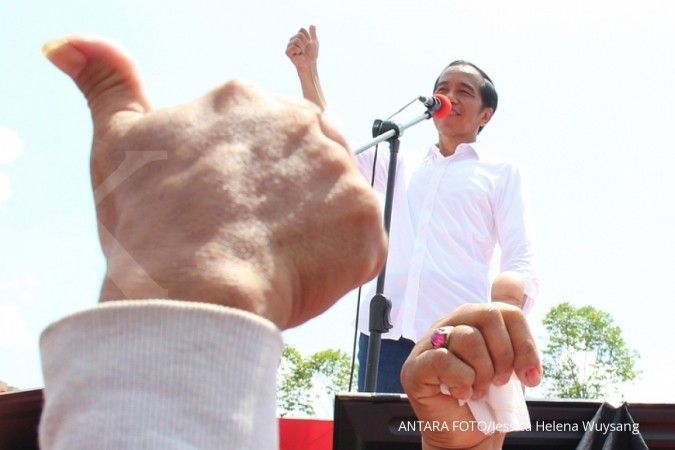 Kampanye di Balikpapan, Jokowi Singgung Proyek jalan tol yang mangkrak Era SBY