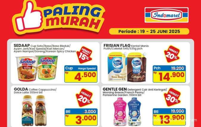 Promo Indomaret Weekend 20-22 Juni 2025, Ada Deterjen Gentle Gen Hemat 30%