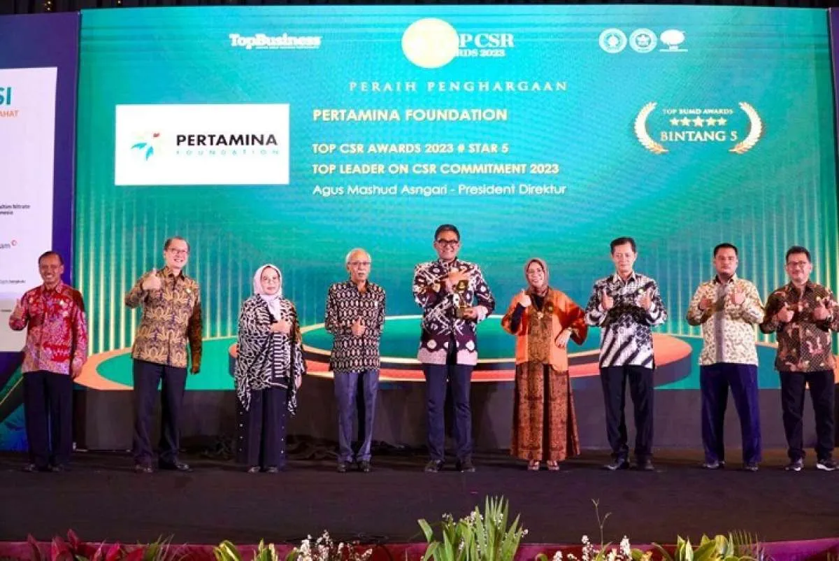 Program Ikonik Pertamina Foundation Meraih Bintang Lima Top CSR Awards 2023