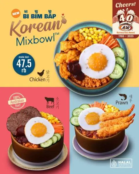 Promo A&W Korean Mix Bowl 3 Varian