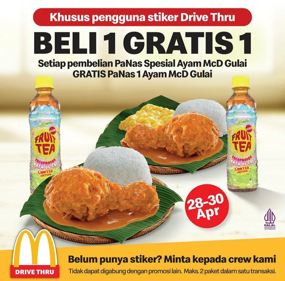 Promo McD Beli 1 Gratis 1 Ayam Gulai