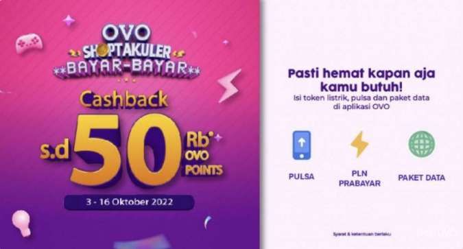 OVO Cash - Beli Pulsa Token Listrik, Yuk Manfaatin Promo Dari OVO