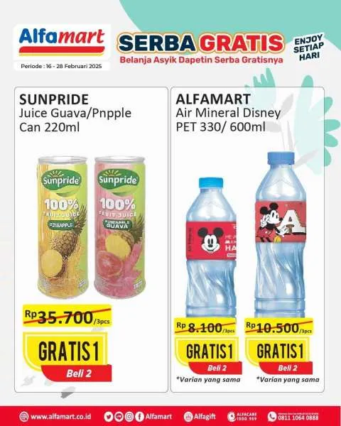 Promo Alfamart Serba Gratis Periode 16-28 Februari 2025