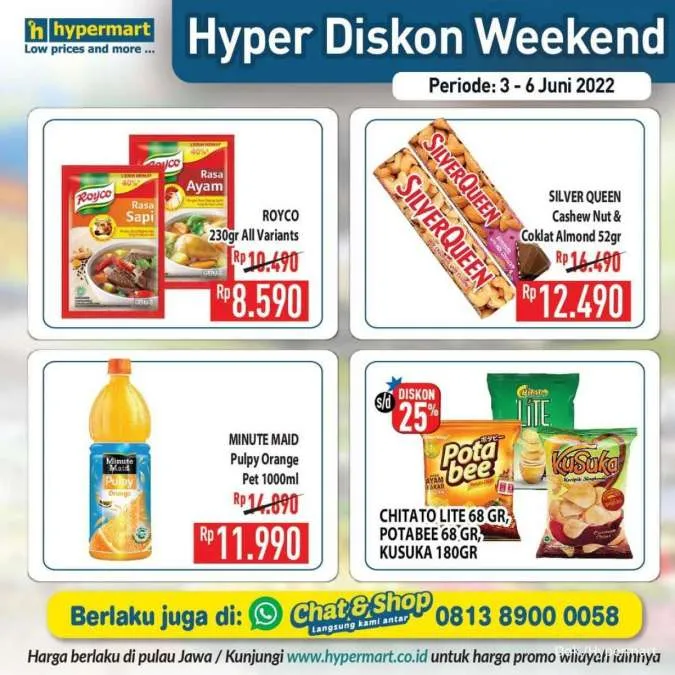 Promo Hypermart Hyper Diskon Weekend Periode 3-6 Juni 2022