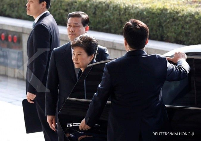 Presiden terguling Korsel Park Geun-hye ditahan
