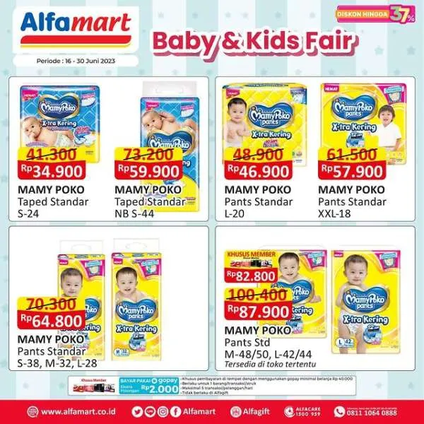 Promo Alfamart Baby & Kids Fair Periode 16-30 Juni 2023