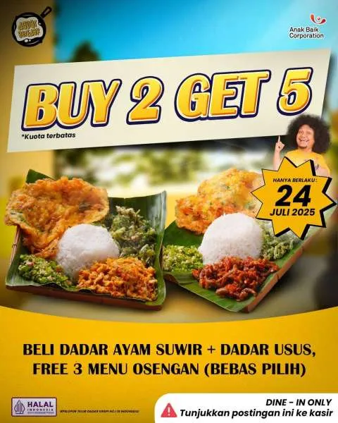 Promo Dadar Beredar Buy 2 Get 5 Khusus 24 Juli 2025