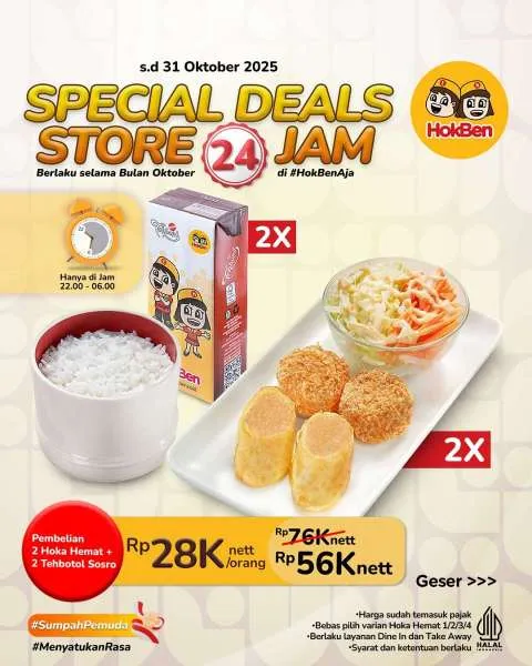 Promo HokBen Special Deals Oktober 2025
