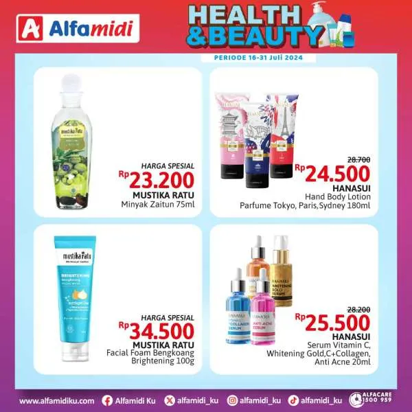 Promo Alfamidi Health & Beauty Periode 16-31 Juli 2024